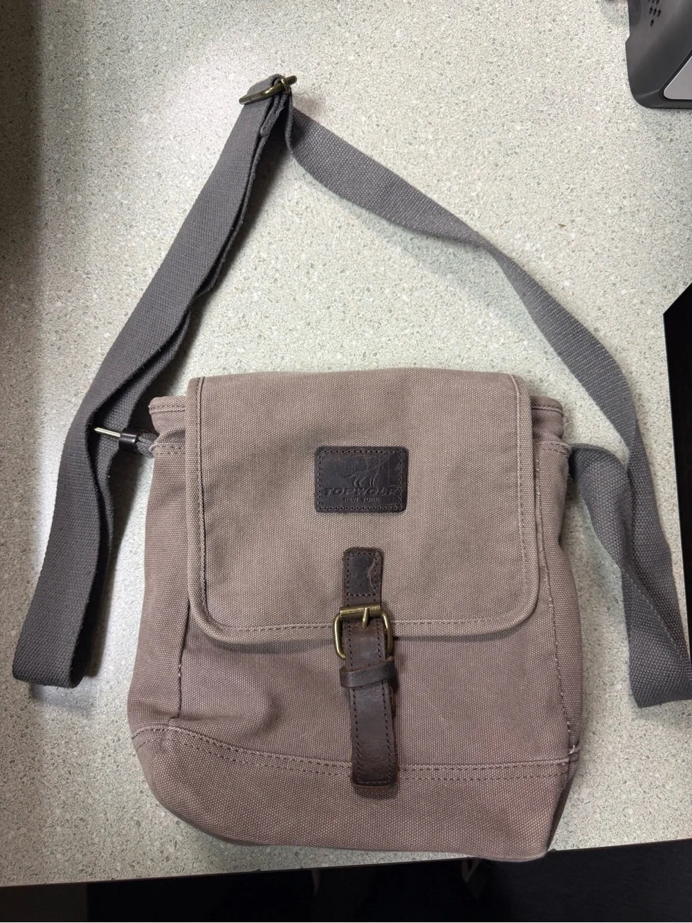 Vintage TOPWOLF New York Canvas Messenger Bag